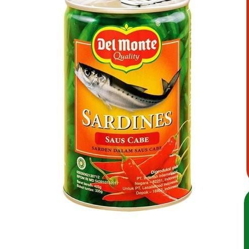 

Delmonte Sardines Suas Cabai 425ram