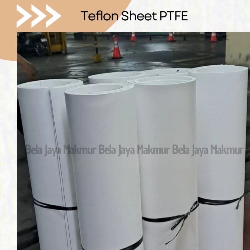 Teflon Sheet PTFE BISA Request Ukuran/ Teflon Lembaran Putih/ Gasket Teflon