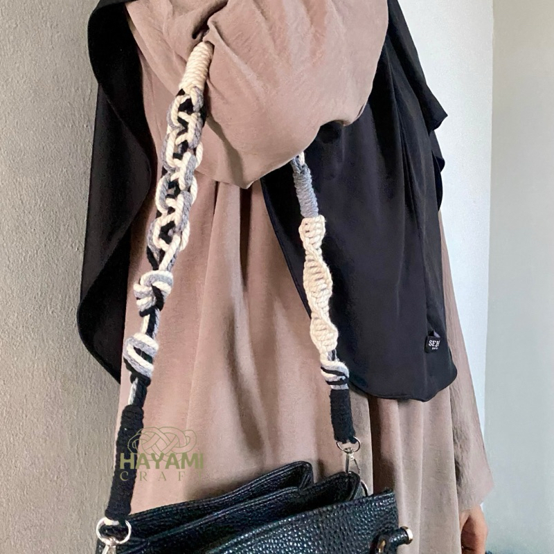 Hayami Craft - Macrame Strap Bag // Strap Bag Macrame // Tali Tas Macrame // Strap Bag