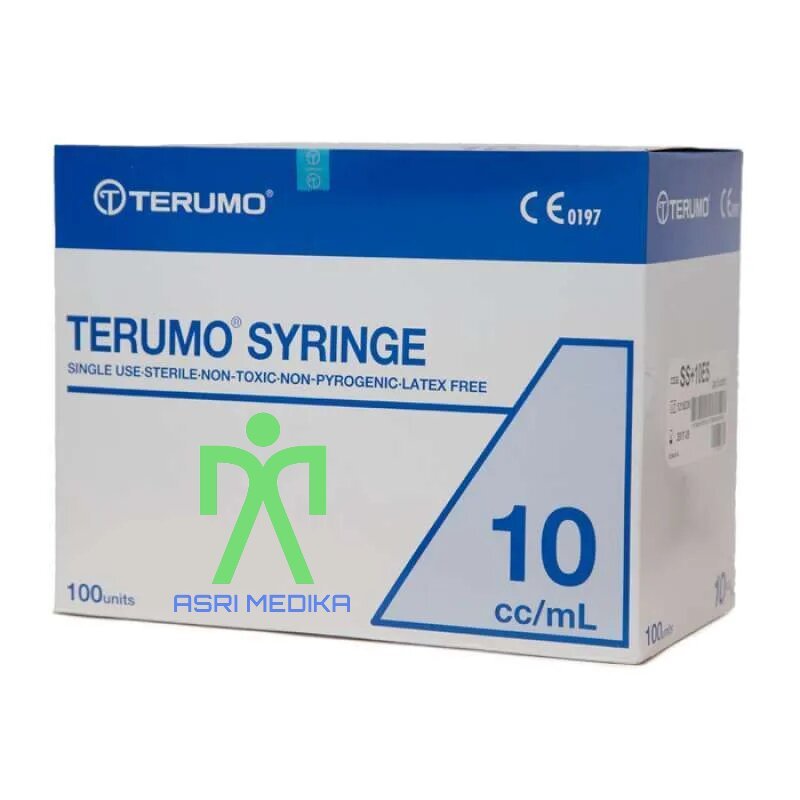 Spuit 10cc Terumo Needle 21G / Syringe 10ml isi 100'S Jarum Suntik Terumo 10 cc 10 ml Per BOX