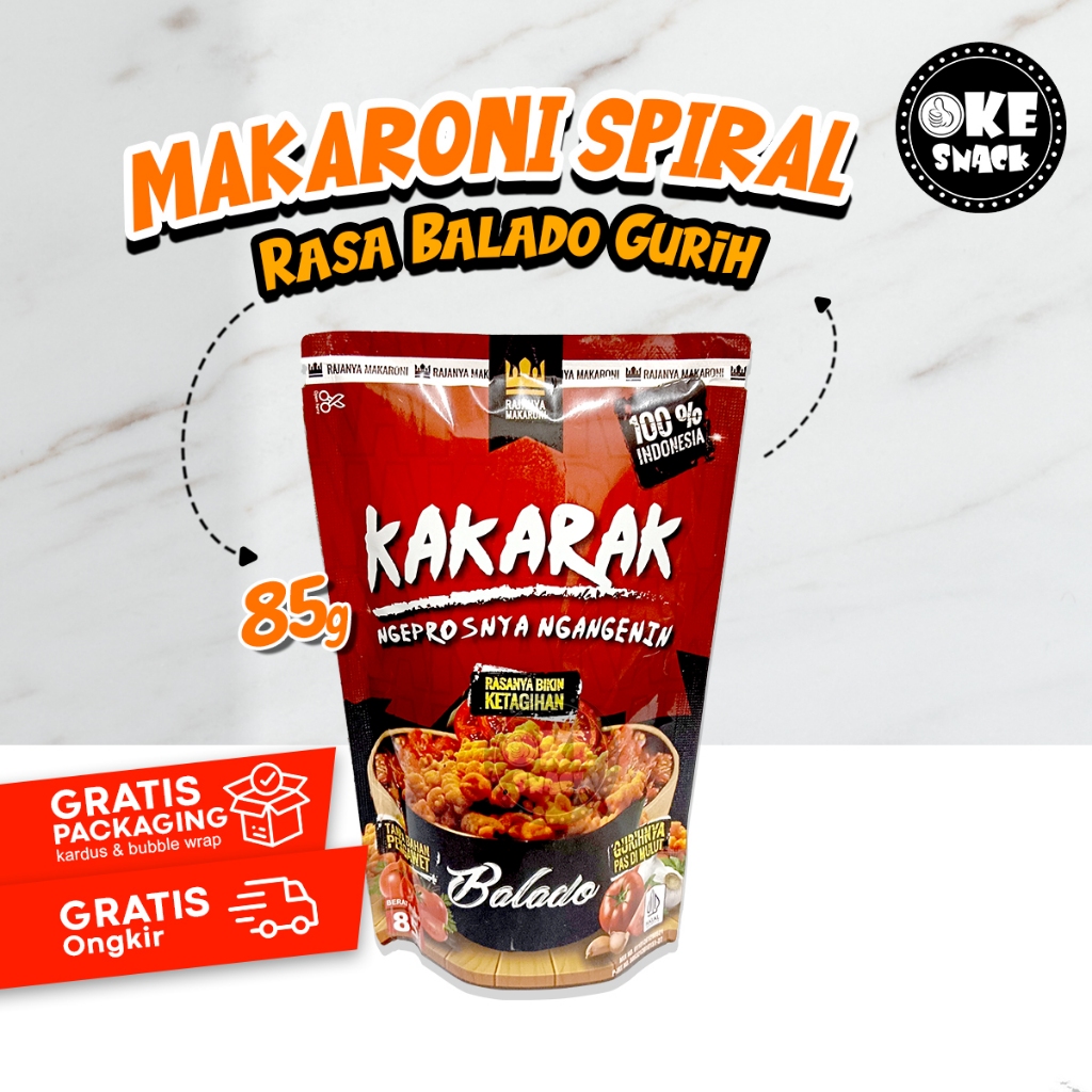 

Makaroni Spiral Balado 85 gr