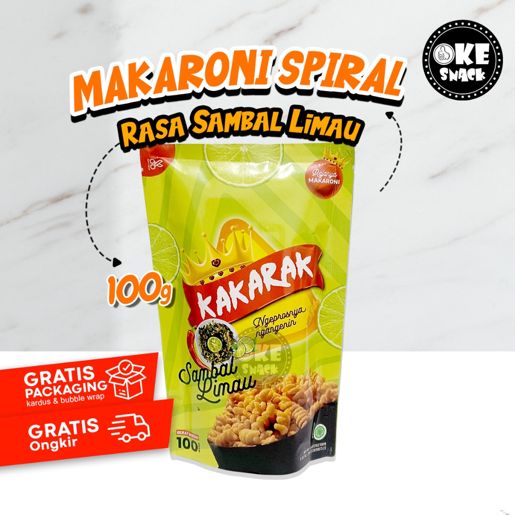 

Makaroni Spiral Sambal Limau 85 gr