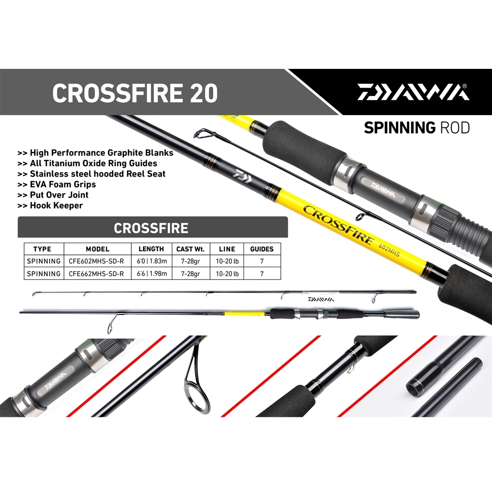 Joran Spinning DAIWA CROSSFIRE 2020 | Galatama | Lomba