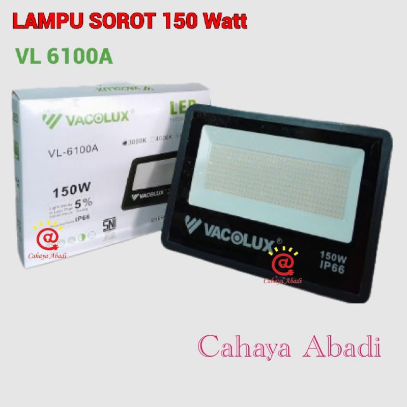 VACOLUX Lampu Kap Sorot LED 150W Outdoor  VL-6100A Flood Light 150 Watt