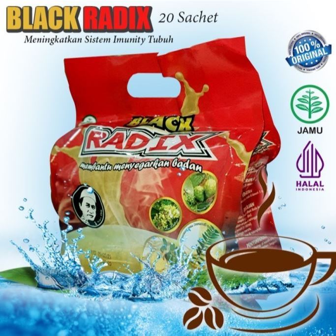 

Kopi Black Radix / Radix Pak Haji ORIGINAL Kopi 7 Herbal 20 sachet