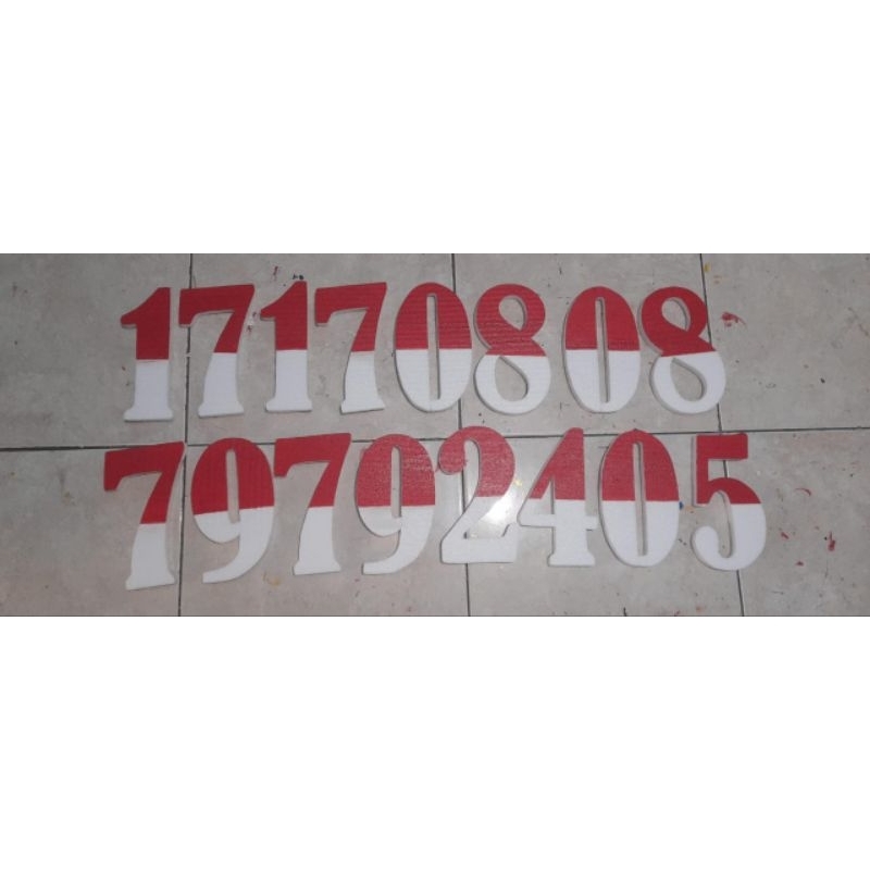 Huruf gabus 25cm bernard/ styrofoam huruf angka