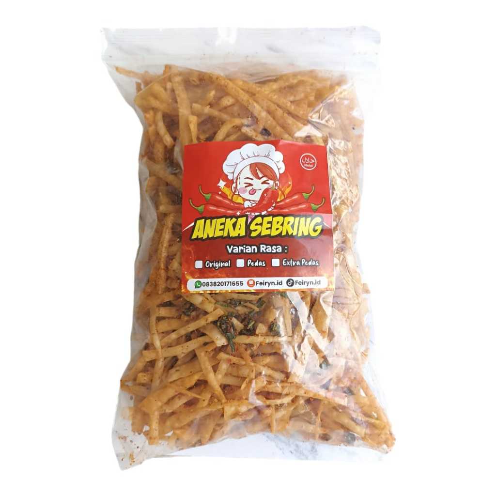 

keripik pangsit stik daun jeruk 250g [aneka sebring feiryn]