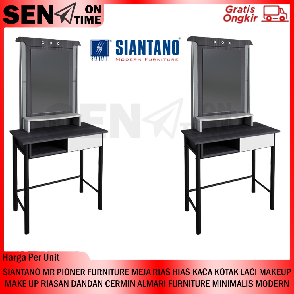[Instant] Meja Rias Siantano MR Pioner Dressing Table  Make Up Kosmetik Makeup Laci  Minimalis Lemar