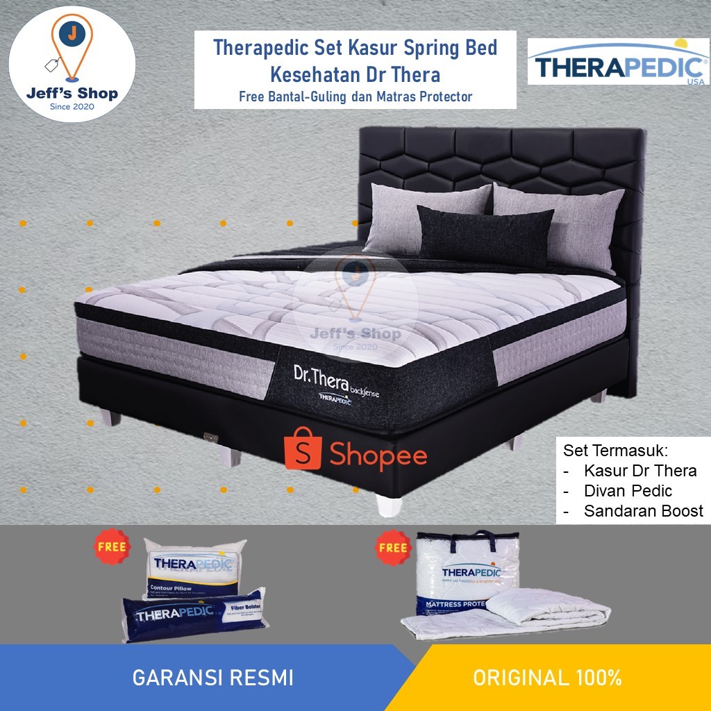 Therapedic Set Kasur Spring Bed Kesehatan Dr Thera