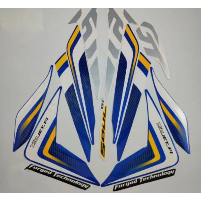 STRIPING STICKER LIST STANDAR MOTOR MIO SOUL GT 2014