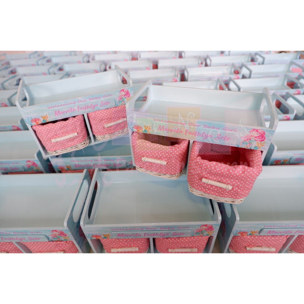 Souvenir Wooden nampan laci rotan 2