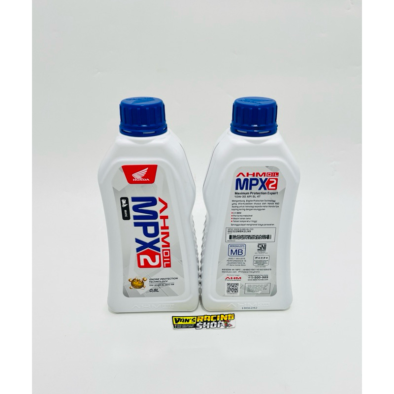 OLI MPX2 MATIC 10w-30 SL HONDA AHM VARIO BEAT SCOPY 125 150 SCOPPY SCOOPY MPX 2 10W 30 10.30 MATIK M
