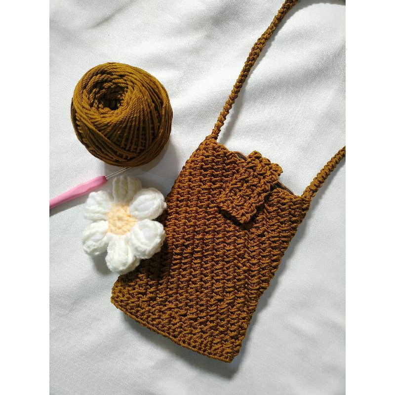 Tas Hp Rajut Wanita/ Tas Rajut Handmade