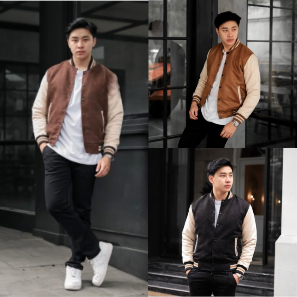 Brofash - Jaket Baseball Varsity Pria Cowok Dewasa Keren Kece Terbaru Original 100% Branded Terbaru 