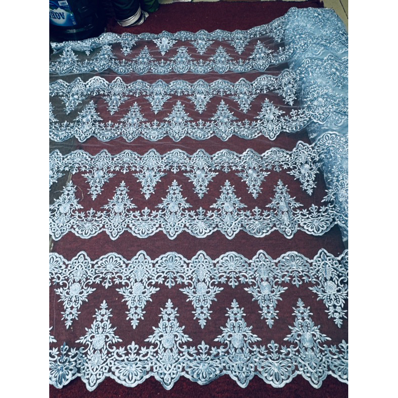 (COD) kain Tulle renda katun bordir full