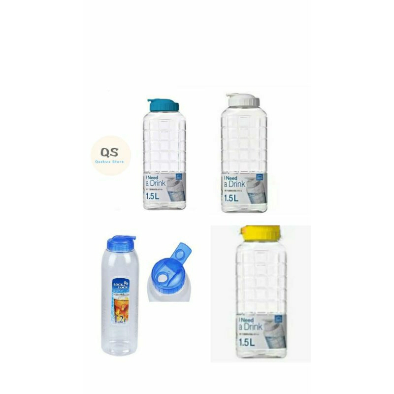LocknLock 1.5 L / 1.2 L Botol air minum lock n lock 1.5 /1.2 Liter