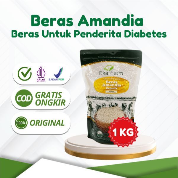 

Amandia Beras Diabetes Organik Solusi Atasi Lonjakan Gula Darah Setelah Makan Halal & BPOM