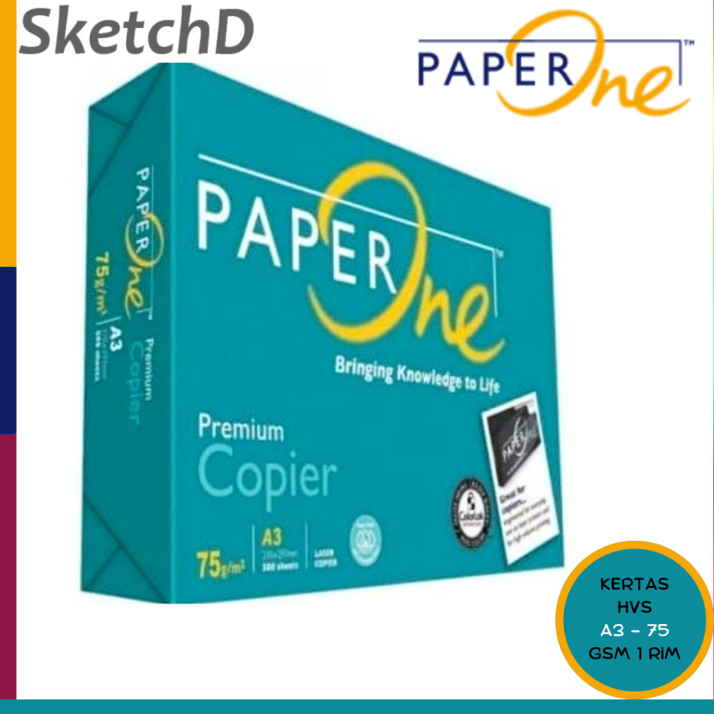 

Kertas HVS Fotocopy 75 gsm PaperOne A3 1 Rim Photocopy Paper One 75 gram 500 lembar