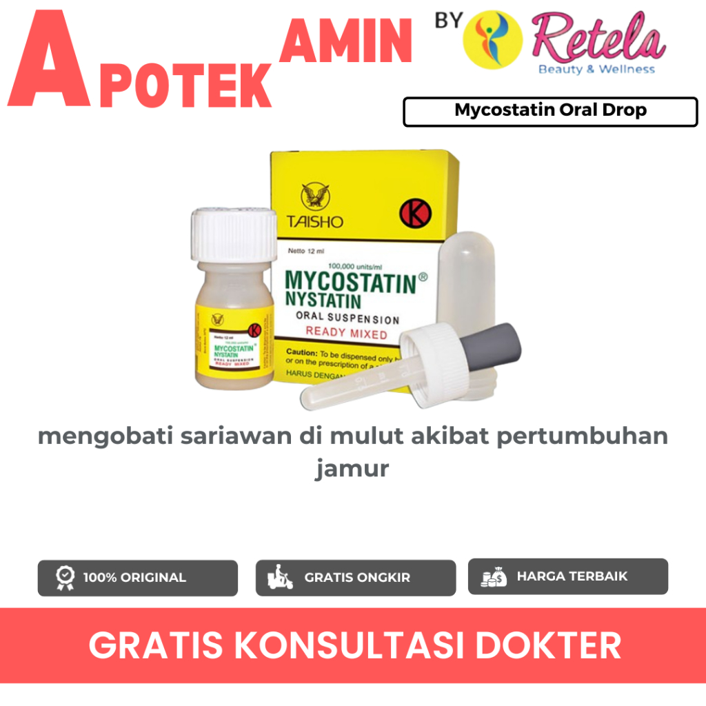 Mycostatin Oral Drops 12 ml