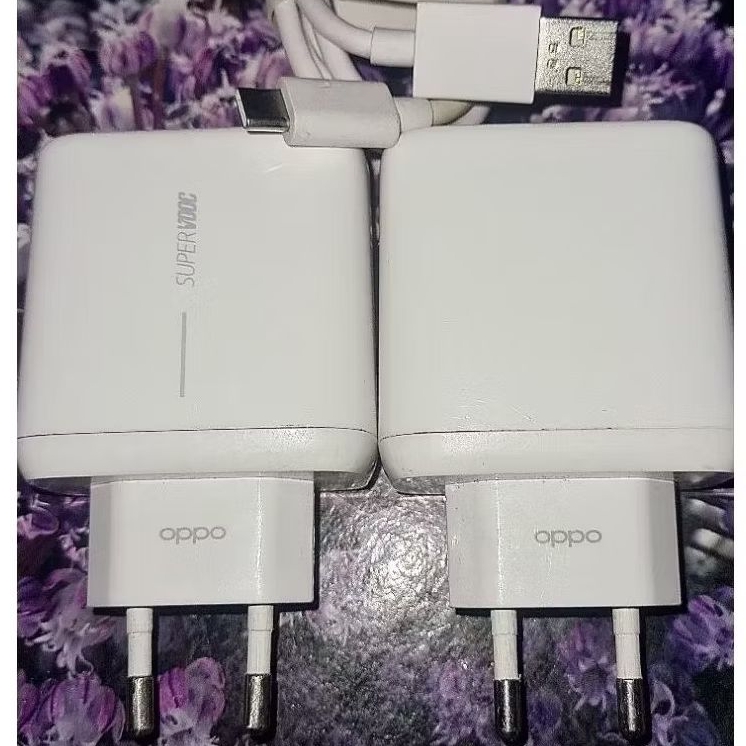 CHARGER OPPO SUPERVOOC 65 WATT 6,5 A ORI BAWAAN HP RENO 4 PRO, 5/6/7/8