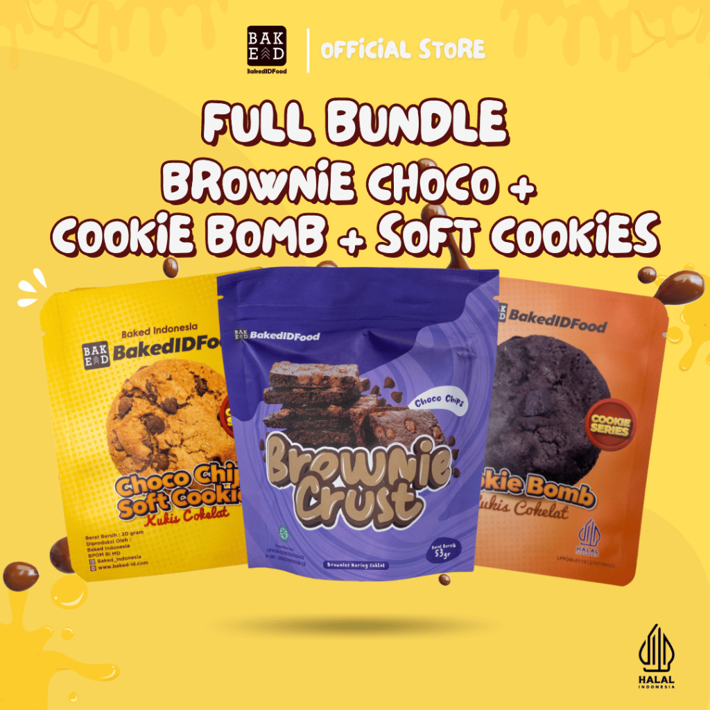 

Full Bundle Brownie Choco + Cookie Bomb + Soft Cookies