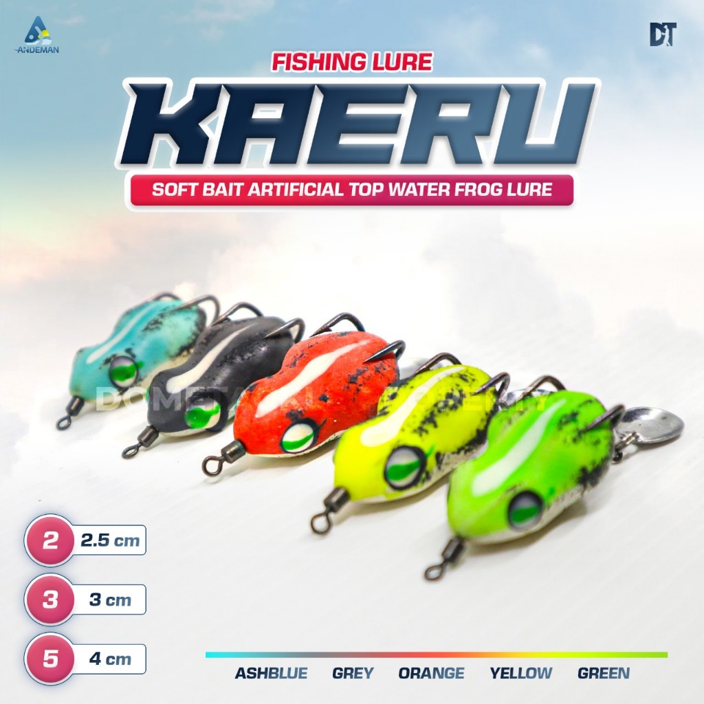 Soft Frog Killer Kaeru Shima Gabuster Cirata 2.5 2.8 3.0 3.5 4.0 6.0 cm Umpan Pancing Andeman Markim