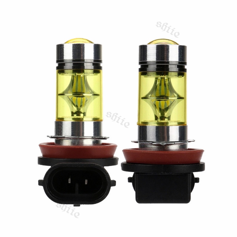 2 lampu H11 H8 Bohlam Lampu Kabut Kuning Led DRL Super Terang 2pcs mobil led Lampu Kabut Led H11 H8 