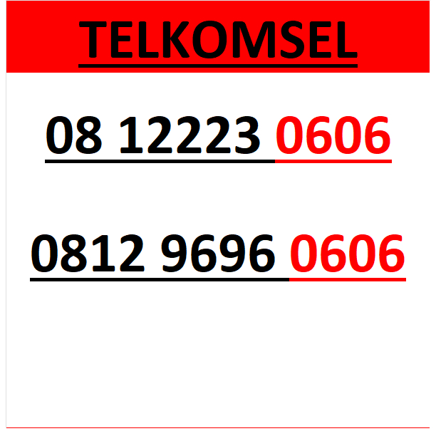 nomor cantik simpati telkomsel seri 0606 murah lengkap w2000