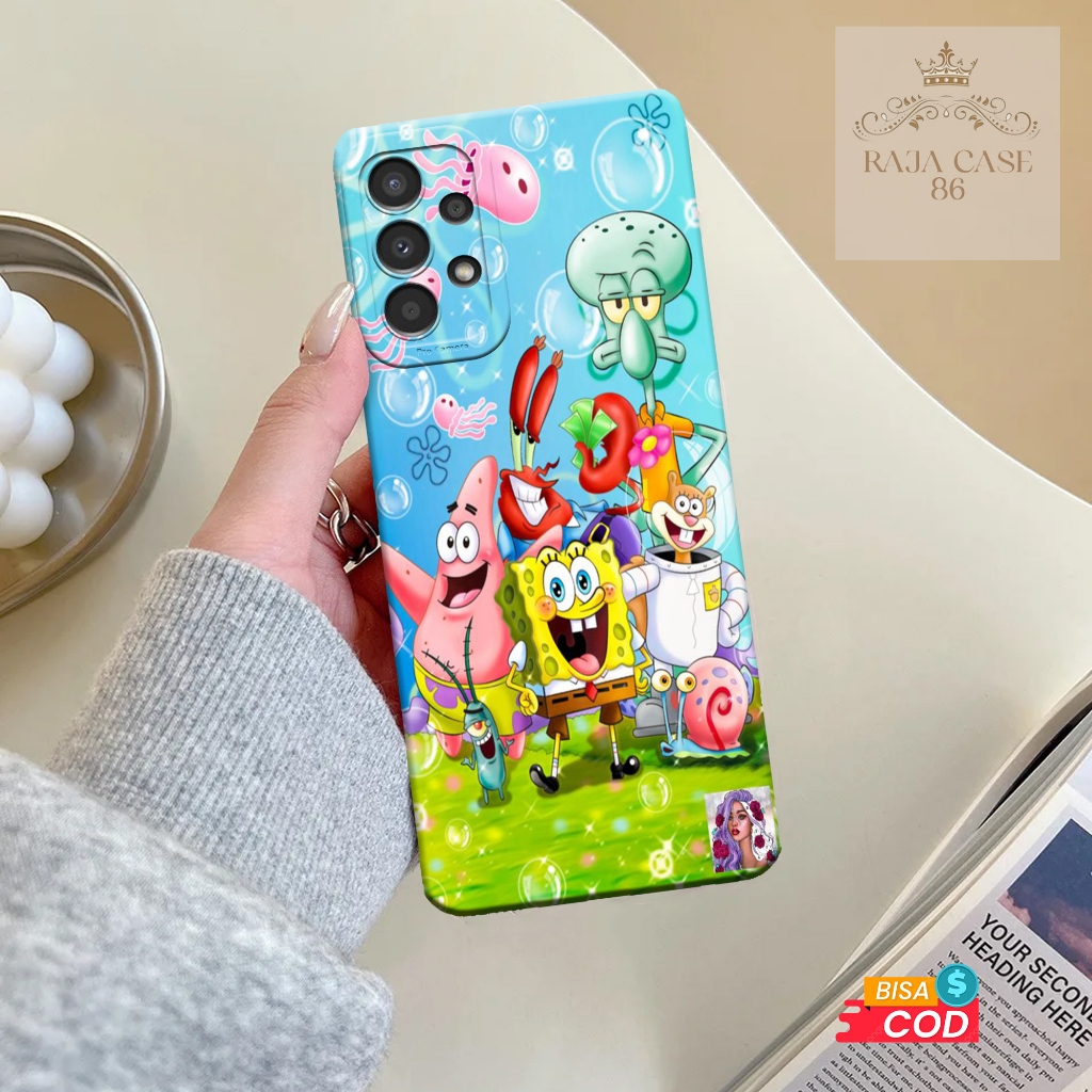 Case Samsung Galaxy A13 - Rajacase - casing Samsung A13 - Motif Softcace Kartun - Pelindung handphon