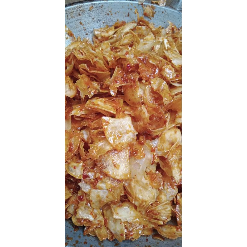 

KRIPIK TELA PEDAS MANIS/ORIGINAL/DIJAMIN/RENYAH/kripik singkong