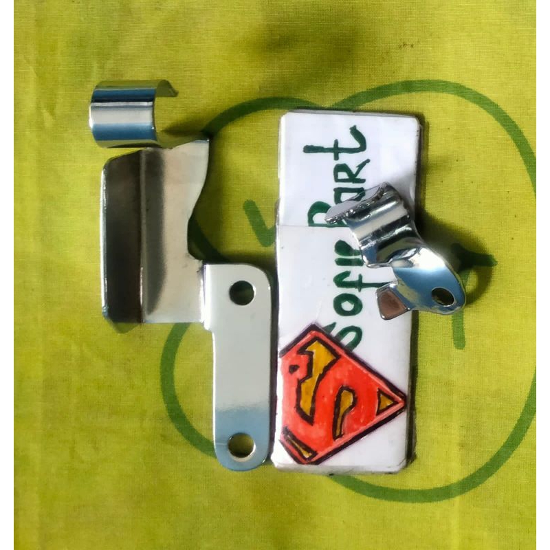 Breket selang rem depan rx king chrome