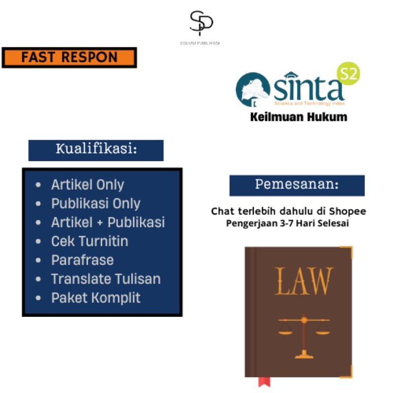 Publikasi Jurnal Sinta 2 Hukum (Fast Track)