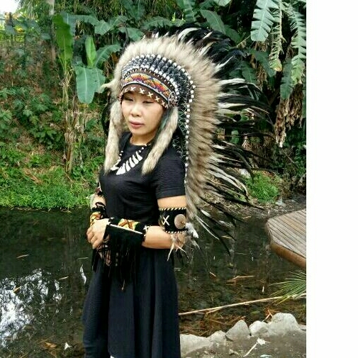 warbonnet/topi indian/topi pesta, carnaval/topi bulu ayam