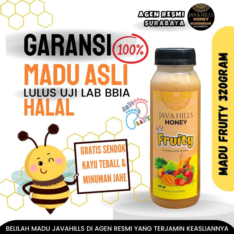 

AZBI BABY ❤️ MADU BUAH DAN SAYUR MADU FRUITY HONEY HERBAL NAFSU MAKAN ANAK anemia CACINGAN PANAS DALAM JAVAHILLS