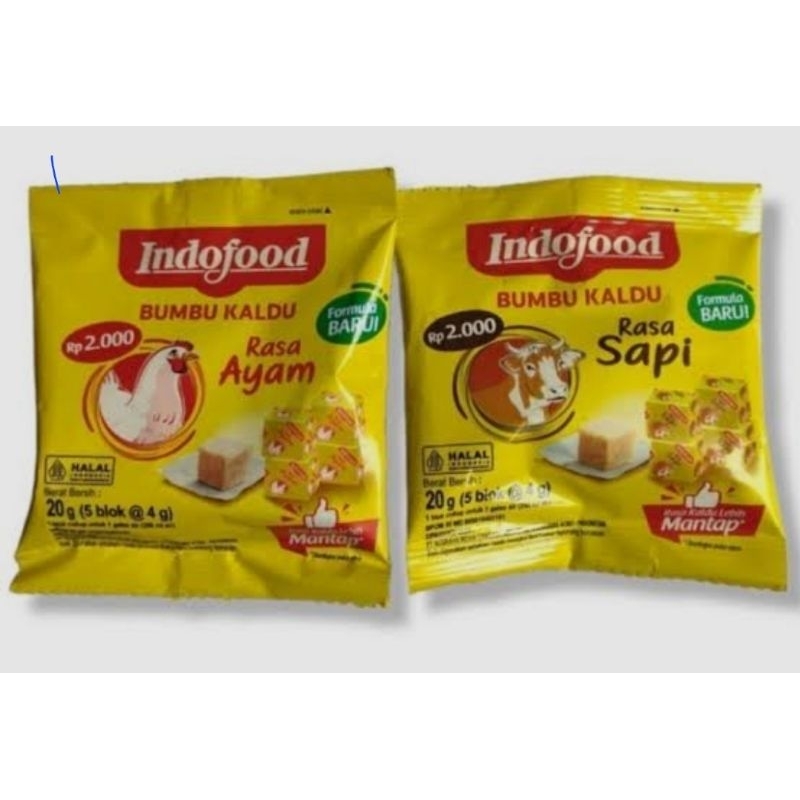 

Indofood Bumbu Kaldu Ekonomi Renceng 20.grm (10sacx20gr)