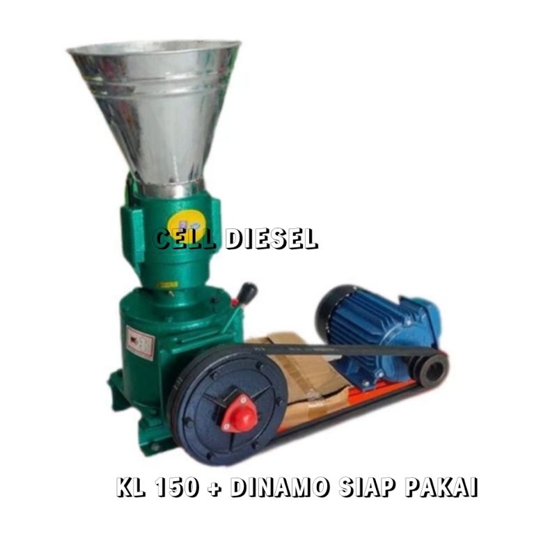 Mesin cetak pelet ikan pakan Ternak KL 150 + Dinamo siap pakai