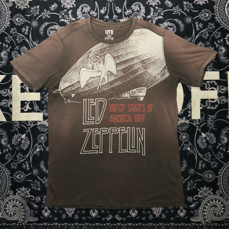 kaos band led zeppelin x uniqlo