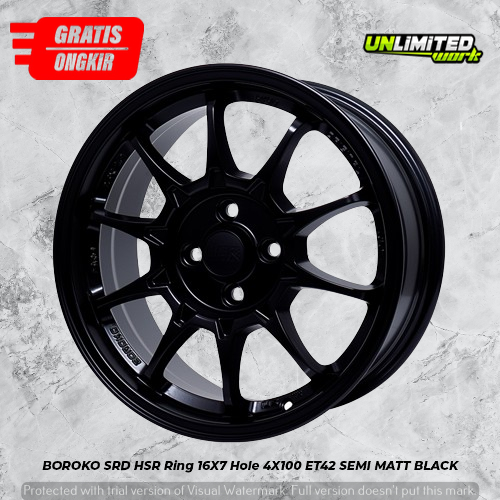 velg mobil hitam r16 untuk brio agya sigra ayla ce28 hsr srd ring 16