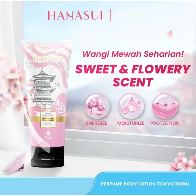 HANASUI-PERFUME BODY LOTION TOKYO-ORIGINAL BPOM-PERFUME TOKYO BODY LOTION HANASUI