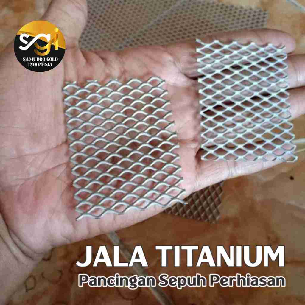 Jalur Jala Titanium Alat Sepuh Perhiasan Emas Logam Mulia Perak