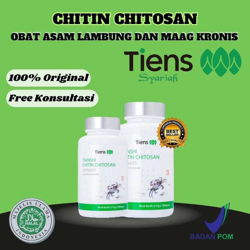Obat Asam Lambung Kronis Maag Asam Lambung Tiens Chitin Chitosan Asam Lambung Obat Herbal Maag