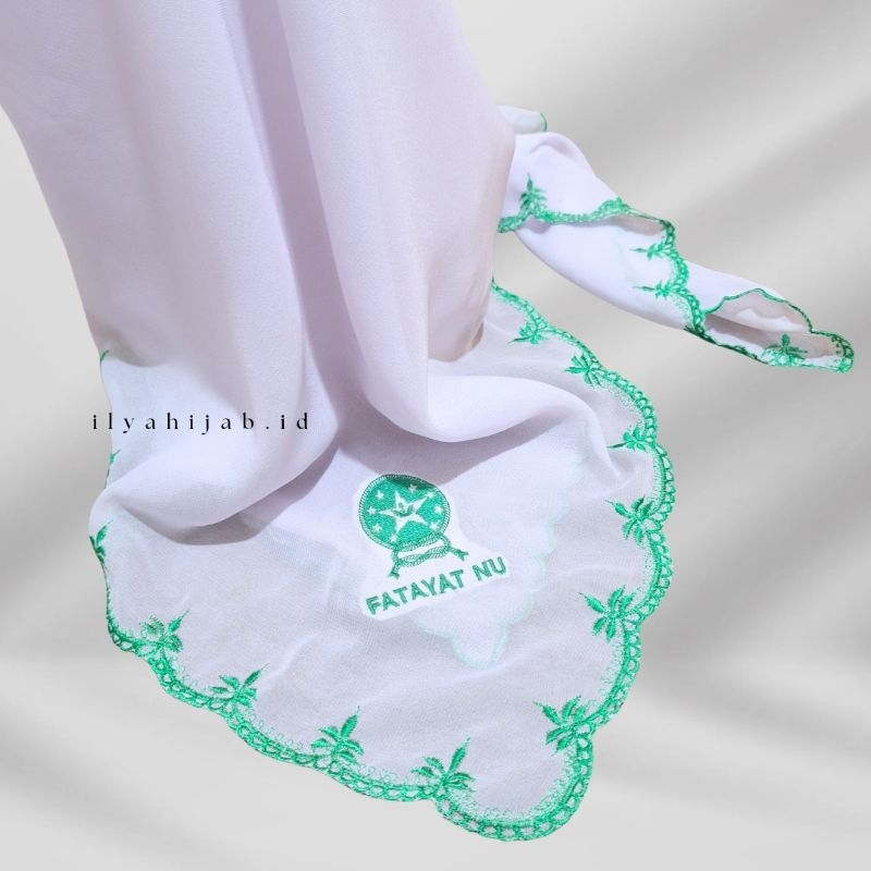 [BISA COD] Jilbab Fatayat Bordir Kerudung Segiempat bordir Fatayat NU | Hijab Fatayat