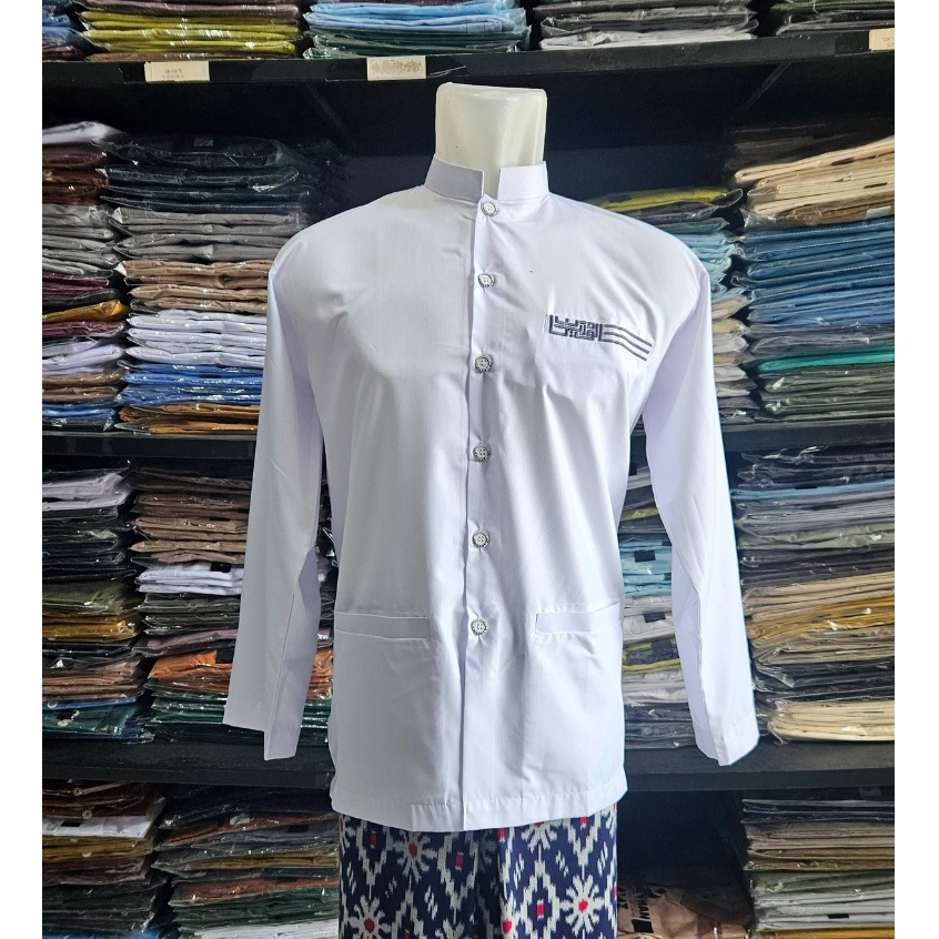 Baju koko haibah bordir minimalis baju koko bordir polos Baju taqwa haibah bordir saku | Baju Taqwa 