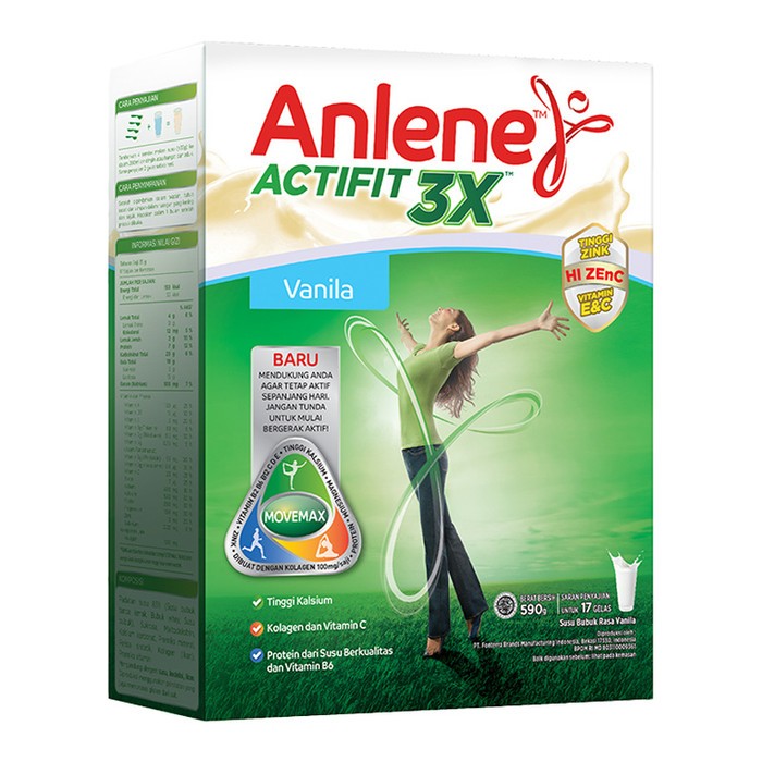 

Anlene Actifit 3X VANILA 590 gram