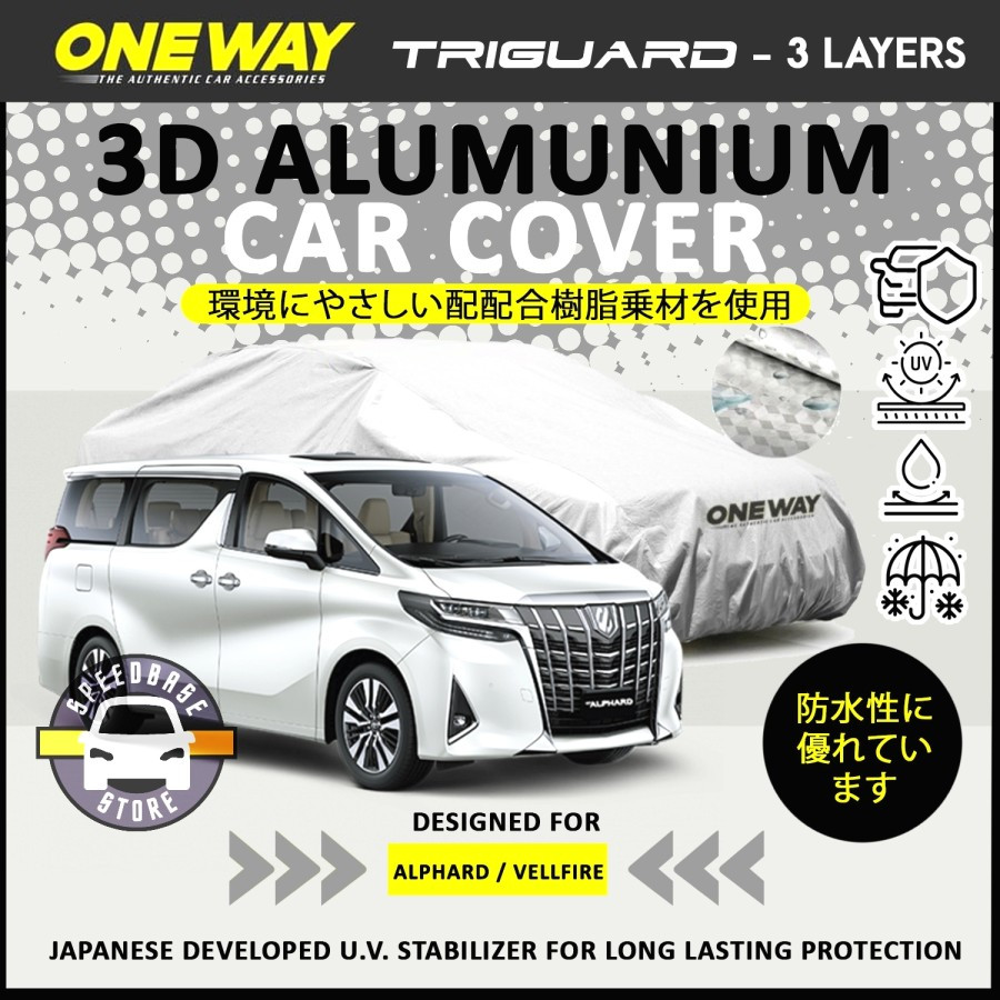 Cover Mobil Alphard Vellfire ONEWAY 3 Layer/Lapis Waterproof Outdoor
