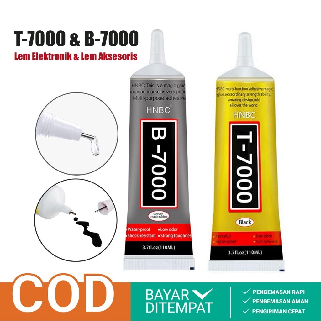 

Lem Transparan Hitam Lem Serbaguna B7000 15ml / B70003ml Dan T-7000 15ml Lem Perekat Bahan Kerajinan