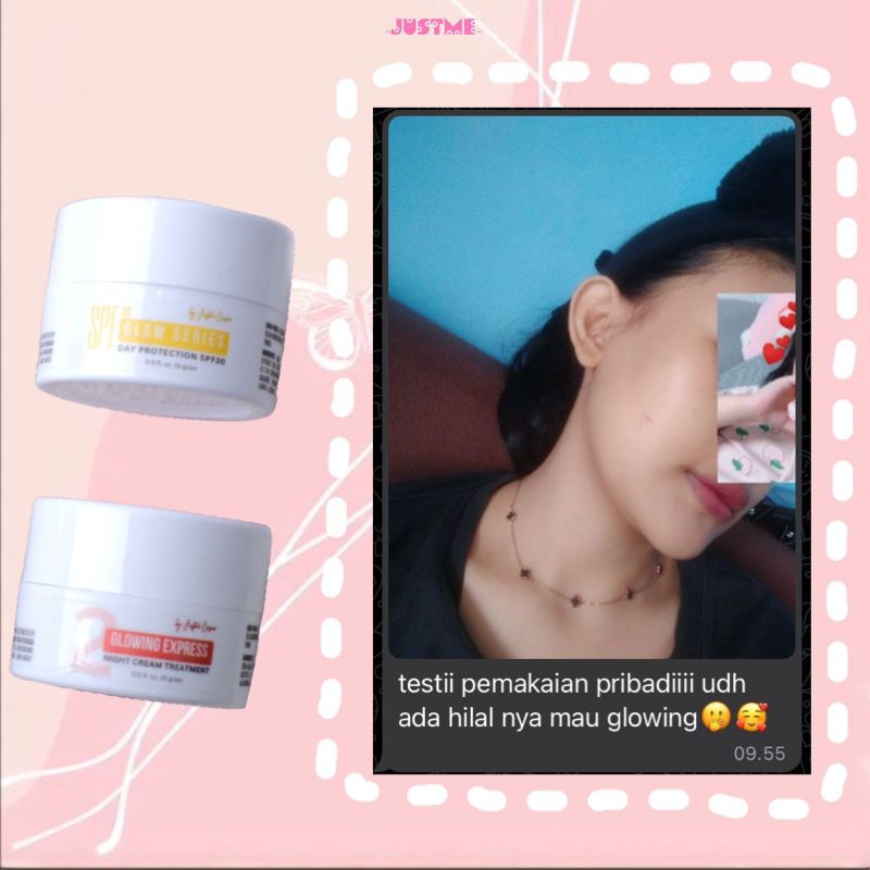 PAKET BUNDLING DAY CREAM DAN NIGHT CREAM JUSTME COSME 7 hari glowing