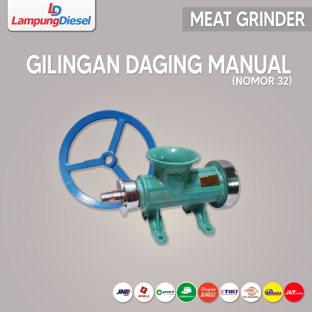 Gilingan Daging Manual No. 32 Pulley Hijau