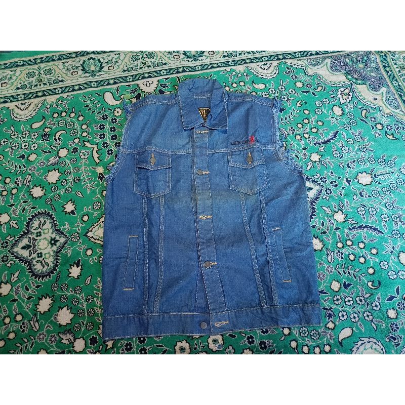 Vest psd x every time i die size xxl rare item petersaysdenim jaket denim psd jaket motor jaket jean