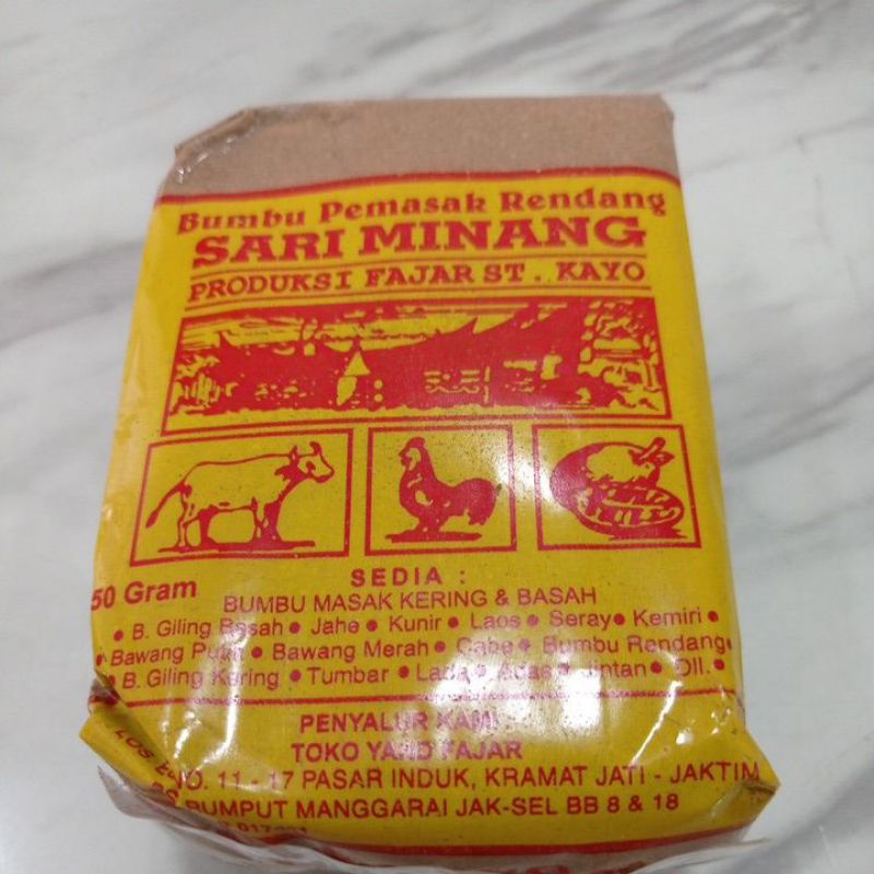 

Sari Minang Bumbu Rendang Padang 100gr 50gr